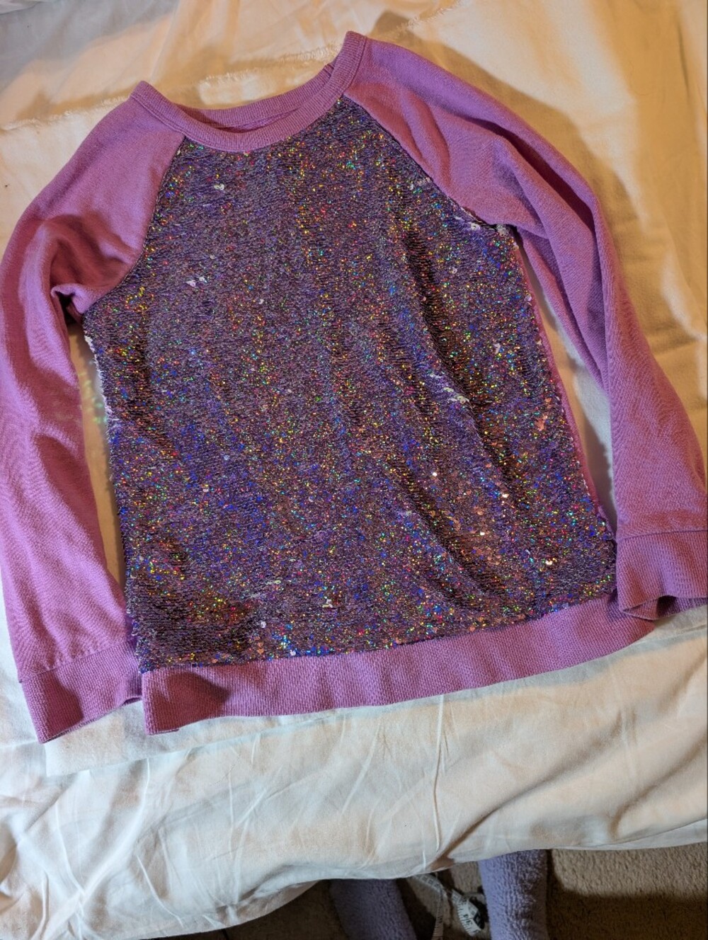 Cat & Jack Purple Sequin Hoodie